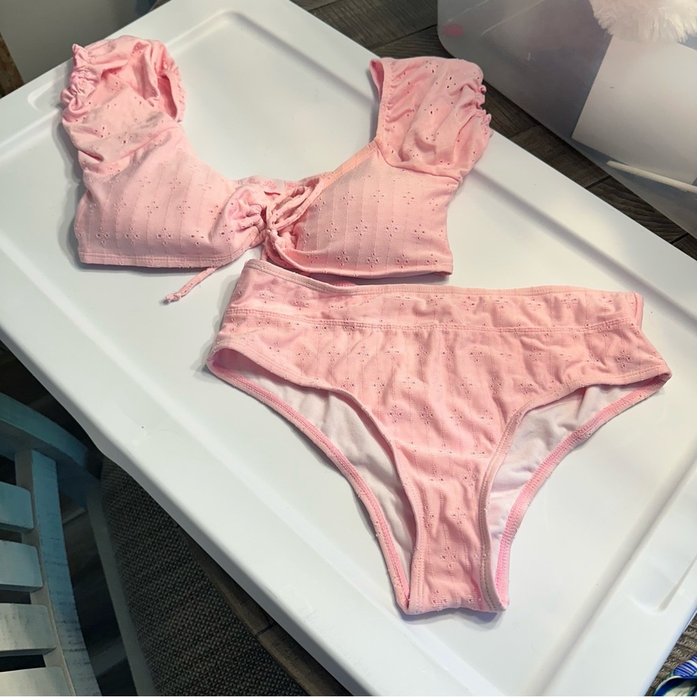 Pink Lily Pink Bikini Set